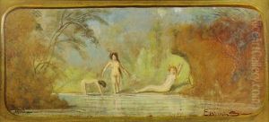 Three Bathers by Louis Michel Eilshemius