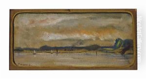 Lake At Sunset by Louis Michel Eilshemius