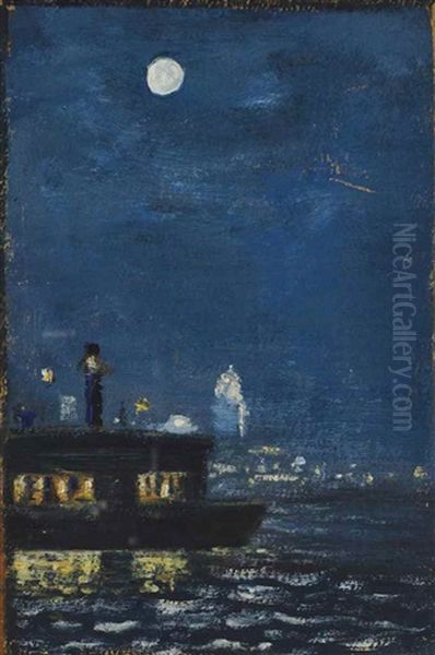Moon Over River - view 1