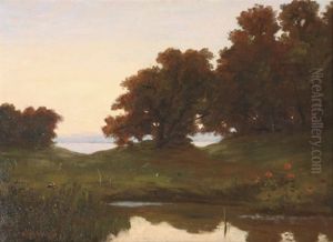 River Landscape by Louis Michel Eilshemius