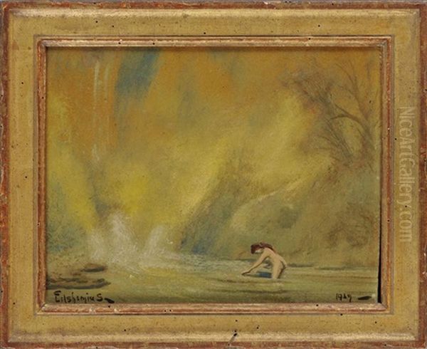 Woman Bathing - view 1