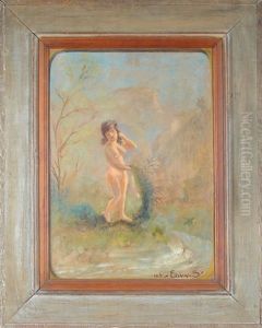 Nude Woman In A Landscape