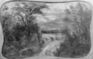 Waterfall In A Landscape