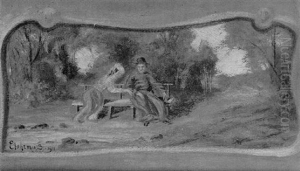 Figures On A Bench - view 1
