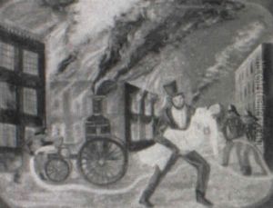Rescue From The Flames by Louis Michel Eilshemius