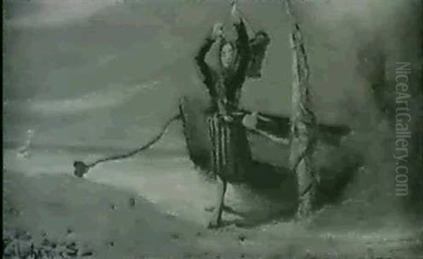 Fishergirl Along The Shore - view 1