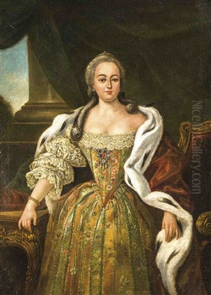 Groot War Nach Seinem Studium In Dresden Einem Ruf Der Russischen Kaiserin Elisabeth Petrovna Nach St. Petersburg Gefolgt - view 1