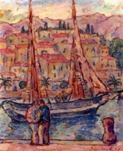 Fischerboote Im Hafen Von Menton Fischerboote Im Hafen Von Menton