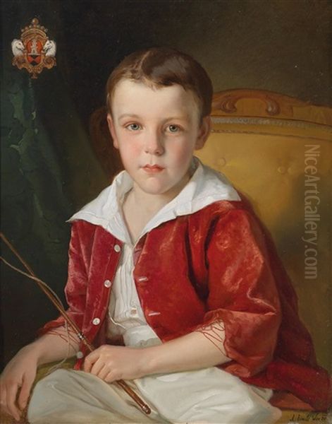 Portrait Des Julius Lowe, Sohn Des Alexander Lowe, Dem Letzten Direktor Der Wiener Porzellanmanufaktur - view 1