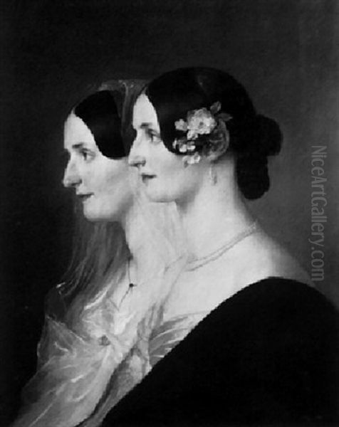 Zwei Schwestern, Profilportraits - view 1