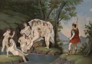 Diana And Actaeon by Joseph Einsle