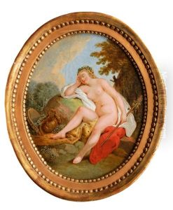 The Toilet Of Venus (+ A Sleeping Bacchante; Pair) by Eisen, Charles Joseph Dominique