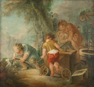 Les Enfants Jardiniers by Eisen, Charles Joseph Dominique