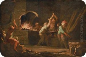 Les Enfants Forgerons Ou Le Feu by Eisen, Charles Joseph Dominique