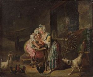 La Vieille Et Les Deux Servantes, D'apres La Fontaine