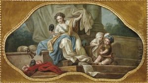 Supraporte Mit Der Allegorie Der Kunste