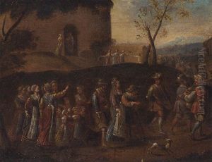 The Procession Of The Bride by Francois Eisen