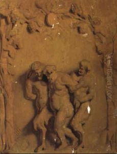 Silenus Supported By Satyrs by Francois Eisen