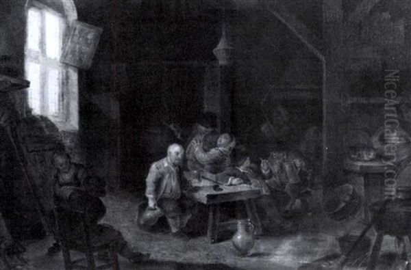 Tavern Scene With Boors Carousing - view 1