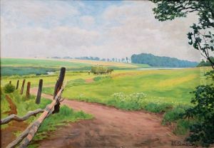 East Prussian Landscape With Horse And Cart East Prussian Landscape With Horse And Cart