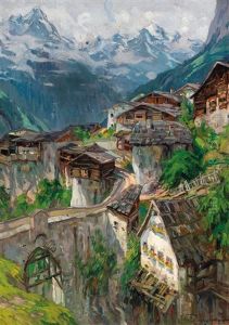 Grins Near Landeck In Tyrol by Felix Eisengraeber
