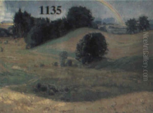 Nach Dem Gewitter - Landschaft Mit Regenbogen - view 1