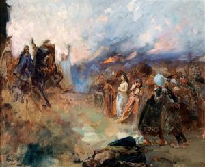 Eine Szene Von Der Belagerung Von Eger/ungarn