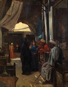 Marchandage Au Souk by Ferencz Franz Eisenhut