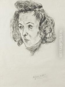 Portrait De Sima Feder by Antonin Artaud