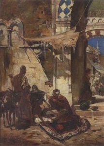 Beim Arzt Im Agyptischen Basar by Ferencz Franz Eisenhut
