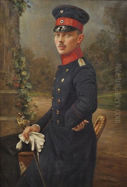 Bildnis Eines Jungen Offiziers In Preusischer Uniform - view 1