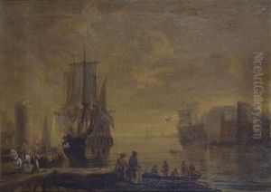 Entree D'un Port by Johann Anton Eismann