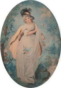 Jeunes Filles Dans Un Paysage Par E.j. Dumee by William Artaud