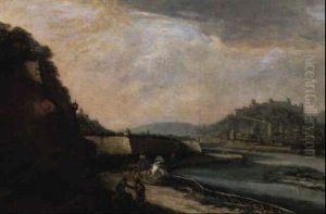 Blick Uber Die Salzach Auf Die Stadt Salzburg by Johann Anton Eismann