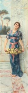 Allegory Of Spring With Roses On A Terrace