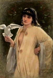 Jeune Fille A La Colombe