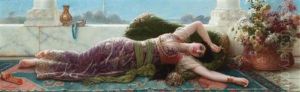 L'odalisque by Emile Eisman-Semenowsky