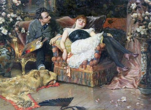 Artist And Sleeping Muse - view 1