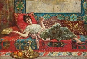 Refreshments In The Harem by Emile Eisman-Semenowsky
