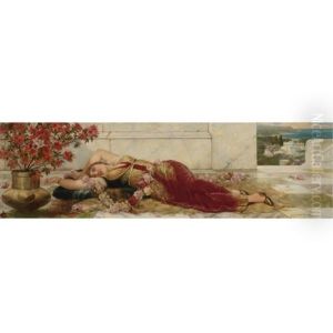 A Languid Harem Beauty by Emile Eisman-Semenowsky