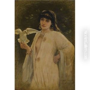 Girl Holding A Dove