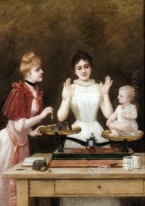 Weighing The Baby by Emile Eisman-Semenowsky