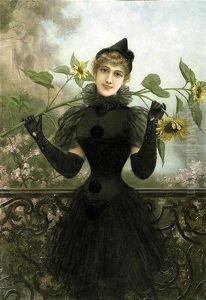 Parisienne Au Tournesol