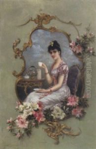 Ein Schluck Kaffee by Emile Eisman-Semenowsky