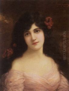 Young Beauty In A Pink Dress