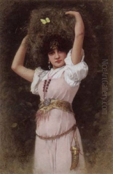 A Young Girl In Oriental Costume - view 1