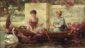 Maidens In A Boat by Emile Eisman-Semenowsky