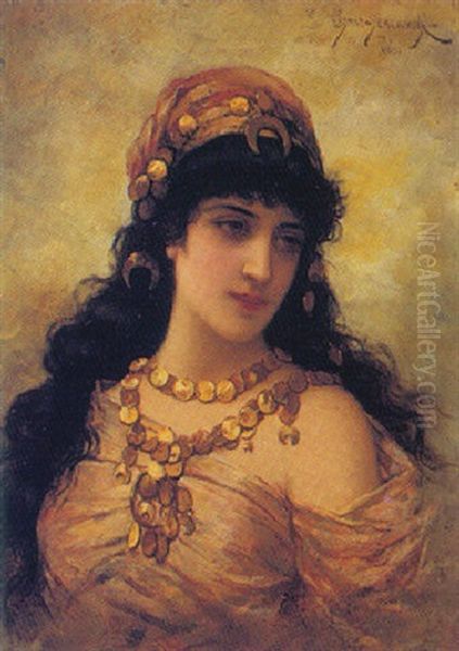 Portrait Of An Ottoman Girl - view 1