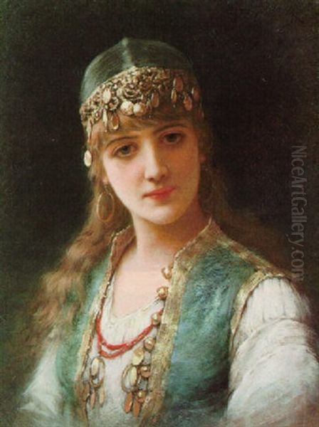 Fair-haired Beauty In Gypsy Dress - view 1