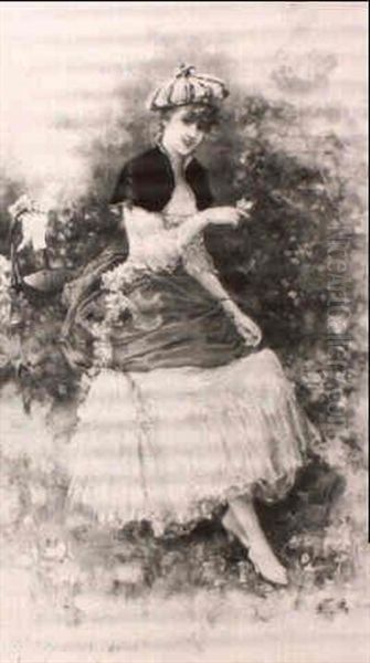 Fillette Au Papillon - view 1